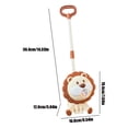 thumbnail image 2 of HTHLVMD Lion Push Bubble Machine, Bubble Walker Toy, Lion Push Bubble Blower, Automatic Bubble Machine Walker Toy With Handle, Outdoor Activity Toy With 2 Bottles of Bubble Solution, Orange, 2 of 8