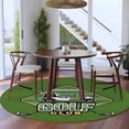 thumbnail image 4 of Round Area Rug 7 Ft, Golf Club Green Washable Non-Slip Circle Carpet for Living Room/Bedroom, Abstract Vintage Golf Sports Low-Profile Large Runner Mat Collection Rugs for Indoor, 4 of 7