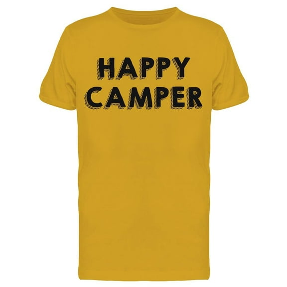 Happy Camper Slogan Men's T-shirt