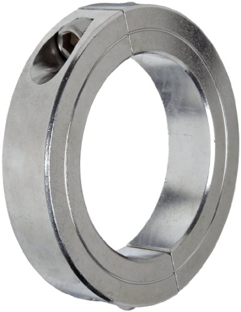 Climax Metal D2C-012-A Two-Piece Clamping Collar Double Wide 11/16 OD 5/8 Width Aluminum 1/8 Bore
