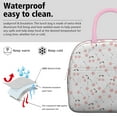 thumbnail image 3 of Lunch Bag Lunch Box for Women Reusable Insulated Lunch Bags,Water-Resistant Cherry Pink Cooler Lunch Tote Bag, Large Capacity for Work Travel Picnic, 3 of 6