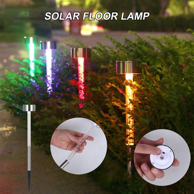 Xihbxyly Lámpara Led de Jardín para Exterior, Linterna Solar, Resistente Al Agua Ip65, Batería Recargable, 6-12 Horas de Iluminación, Decoración de Jardín, Fiestas Al Aire Libre, Juego de 4, 40,5 X 5