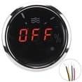 thumbnail image 1 of Indicador de nivel de agua digital LED antivaho e impermeable con alarma inteligente para automóviles y embarcaciones, esfera negra, estándar de la UE de 0 a 190 ohmios, pantalla de 2, 1 of 8