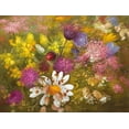 thumbnail image 2 of Fasani 32x25 Black Ornate Wood Framed with Double Matting Museum Art Print Titled - POTPOURRI OF FLOWERS II, 2 of 4