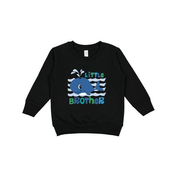 Inktastic Whale Little Brother Toddler Sweatshirt