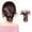 Pink, variant on Blue Ombre Low Bun Hairpiece, Clip-On Wear, Easy Updo for Daily Commute, Lazy Styling, Suitable for All Face Types and Skin Tones