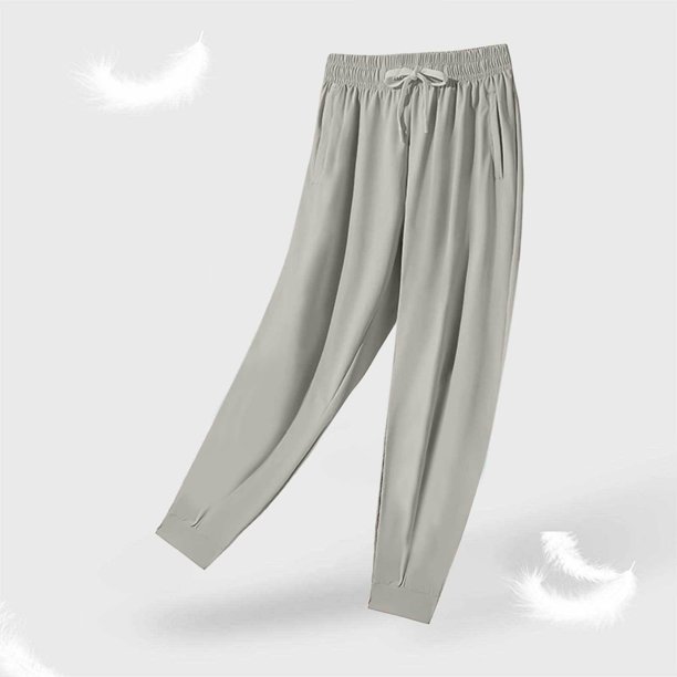 WILLBEST Pantalones Casuales Para Mujer, Ligeros, Transpirables, Holgados, Para Yoga, Pierna Recta, Adecuados Para Uso Diario, Deportes y Actividades Al Aire Libre En Primavera, Verano y Otoño.