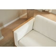 thumbnail image 3 of Clarissa Elegant 79" 3-Seater Sofa with Cushions and Solid Wood Frame, White, 3 of 6