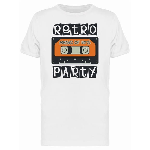 Retro Music For 80S Party Tee Men's -Image by Shutterstock