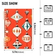 thumbnail image 2 of FORMRS 1-Subject Spiral Notebook 8" x 5" College Ruled 60 Refillable Sheet, Retro Christmas Ornaments Pattern, 2 of 7