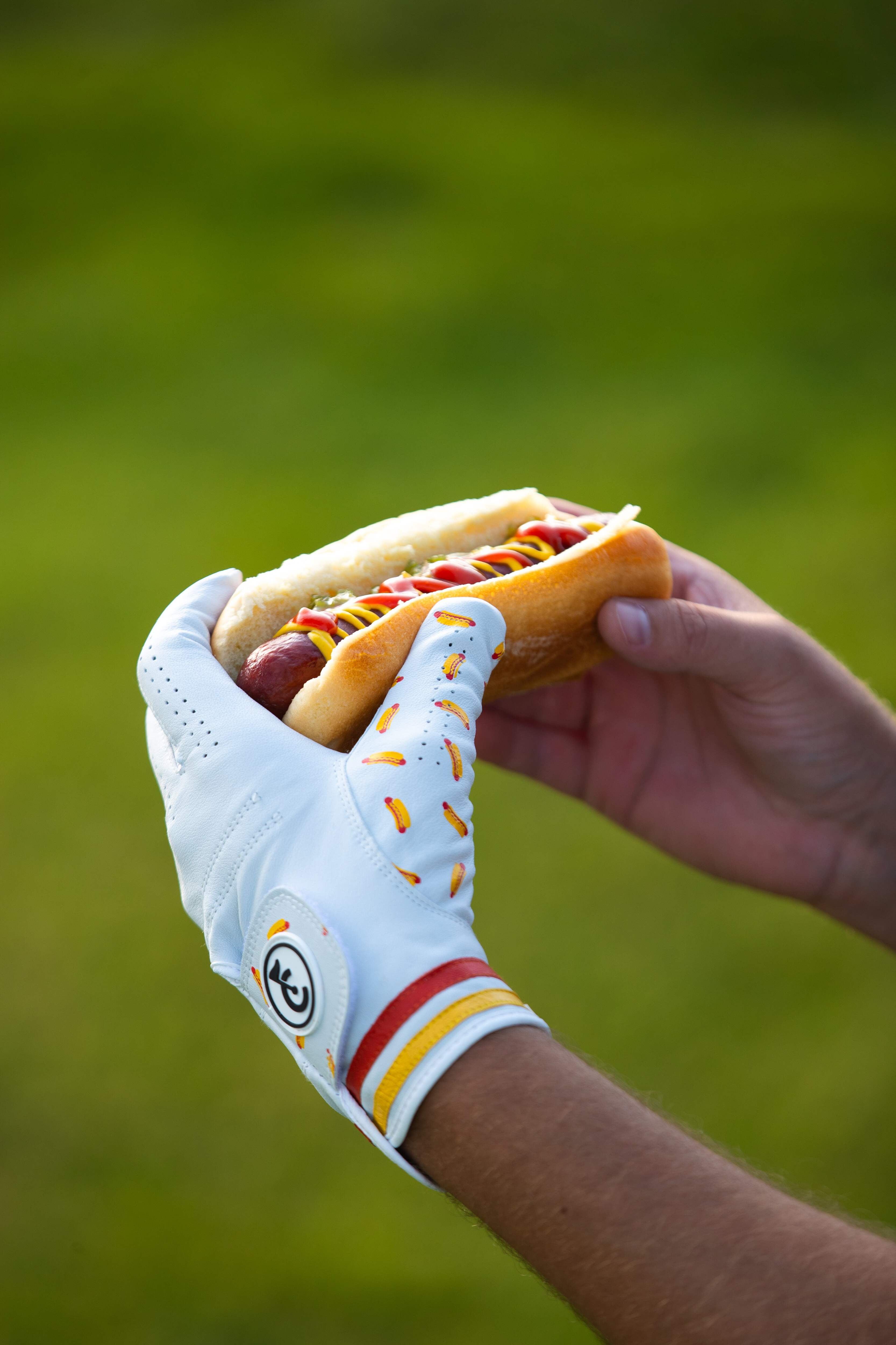 Hot Dog Glizzy Golf Glove | Premium Cabretta Leather & Supportive Palm Pad