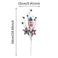 thumbnail image 3 of zhangmingg Arrangement Floral Patriotique Fête de l'Indépendance Fleurs Rouges Blanches Bleues pour Maison 4 Pcs, 3 of 6