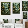 thumbnail image 4 of Designart "Spiritual Journey In Rama'S Forest (Hinduism) I" Hinduism Floater Framed Wall Art Living Room, 4 of 5