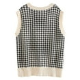 thumbnail image 3 of Women's Aesthetic Clothes Casual V-Neck Pullover Shirt Collision Color Sleeveless Sweater Vest TBKOMH, 3 of 3
