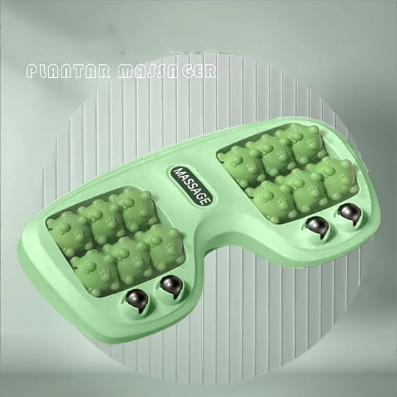 MASSAGE foot massage roller, plantar fasciitis relief, foot massager with magnetic beads and cat claws, adapt to the foot, relax the arch muscles(Light Green)