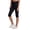 Black, variant on Active Women's Ultra Cropped Workout Capri Pedal Pusher Leggings