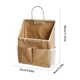 thumbnail image 3 of Bolsa de almacenamiento colgante con múltiples bolsillos, material de lino y yute impermeable, organizador de pared para dormitorio, cocina, 30x23x9 cm., 3 of 5