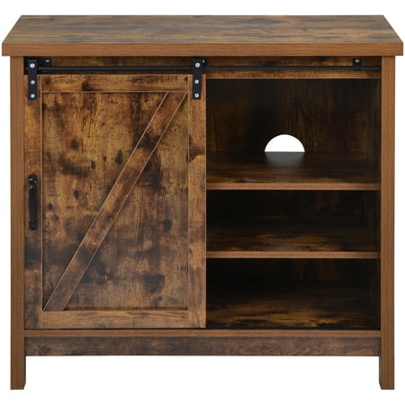 Wooden Tv Stand Rustic Style Universal Stand For Flat Screen