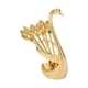 thumbnail image 2 of Soporte de base de cisne decorativo portátil con cucharas, juego de vajilla y postre para el hogar Dorado, 2 of 7
