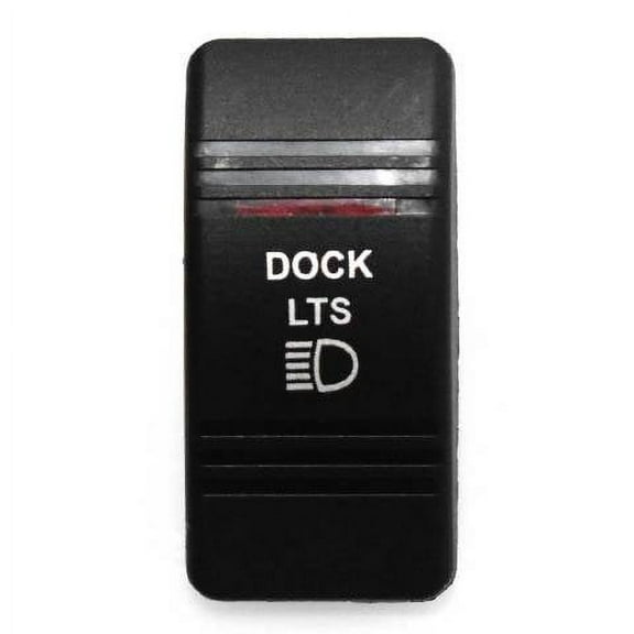 Carling Boat Rocker Switch Cover | Actuator Dock Lights Black
