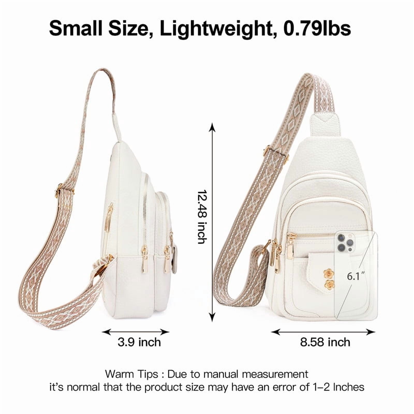 GAEKEAO Sling Bag Crossbody Bags for Women Vegan Leather Fanny Pack Chest Travel Anti Theft Purse Shoulder Bag handbags Gifts
