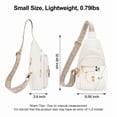thumbnail image 3 of GAEKEAO Sling Bag Crossbody Bags for Women Vegan Leather Fanny Pack Chest Travel Anti Theft Purse Shoulder Bag handbags Gifts, 3 of 6