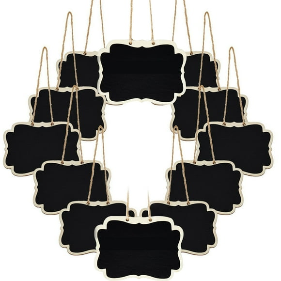 Naiovety Pizarra para notas de 12 piezas, Mini letrero creativo de para notas, pizarrón de precio exquisito multiusos de doble cara multifuncional Decoración del hogar Naiovety HA059959-00