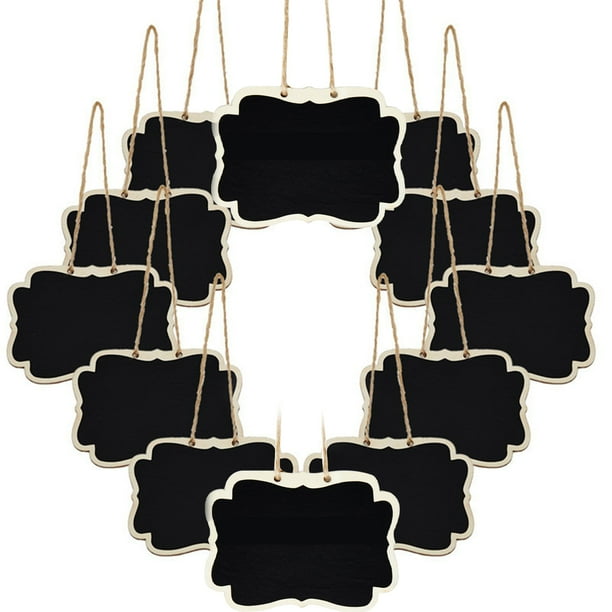 Naiovety Pizarra para notas de 12 piezas, Mini letrero creativo de para notas, pizarrón de precio exquisito multiusos de doble cara multifuncional Decoración del hogar Naiovety HA059959-00