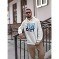 thumbnail image 2 of New York City Cool Blue Font Hoodie Men -Image by Shutterstock, Male Small, 2 of 4