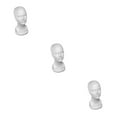 thumbnail image 4 of tamizeot Mannequin Head Female Model Props Cosmetic Bubble Display Rack Professional Holder Multifunctional Styrofoam Shelf Male 3Set, 4 of 6