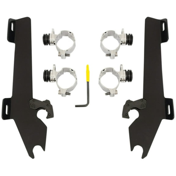 Memphis Shades Batwing Fairing Black Trigger-Lock Mounting Kit (MEK1930)
