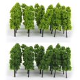 thumbnail image 3 of Pagoda Trees Model Train Railroad Scenery 1:150 20pcs Dark and Light Green, 3 of 6