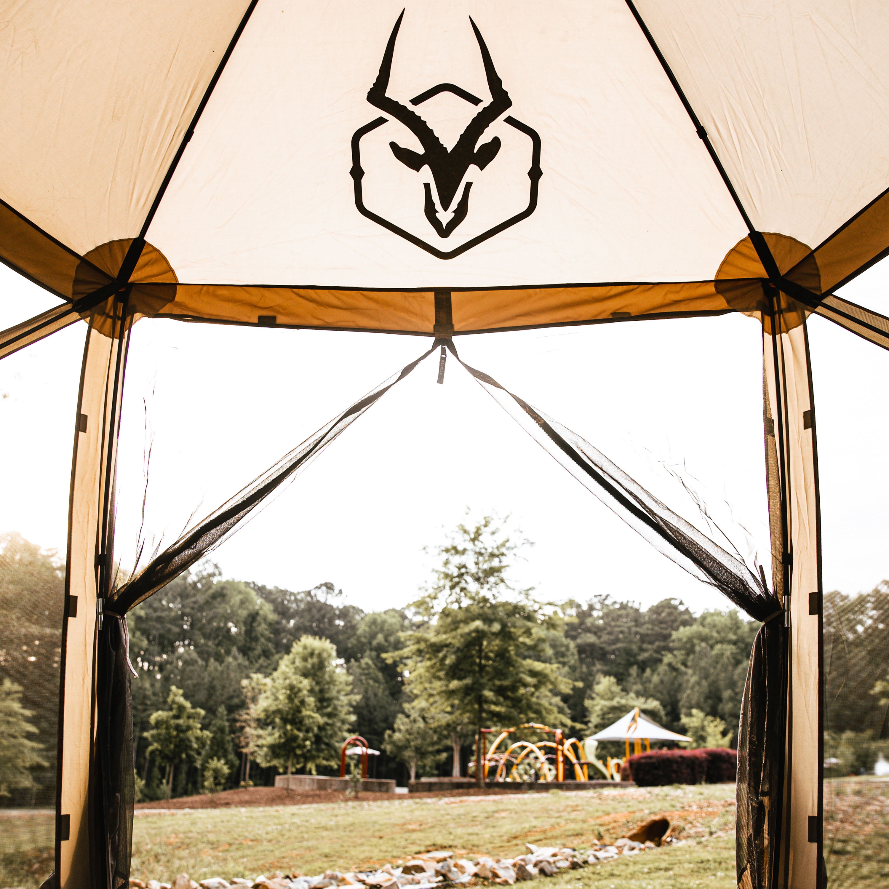 Gazelle Tents™, G5 5-Sided Portable Gazebo, Hub Screen Tent, TriTech Mesh, GG502DS