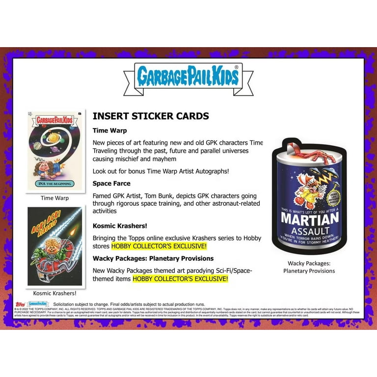2023 Topps Garbage Pail Kids: Intergoolactic Mayhem Collectors