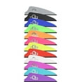 thumbnail image 2 of Q2i Fusion-II 2.1" Target Archery Vanes-Fletching with Tri-Fusion Tech, teal(100 Pk), 2 of 7