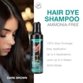 thumbnail image 3 of REVO Instant Hair Dye Shampoo, Dark Brown, Gray Coverage, 300ml Pump Bottle, Ammonia Free, 3 of 10