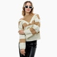 thumbnail image 6 of QASIEATN Sweaters for Graceful Women Fashion, Knit Long Sleeve Casual Pullover Sweater Top, Womens Fall Tops, 6 of 8