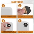 thumbnail image 1 of Injueey Ruedas para muebles giratorias de 360° de 12 piezas para maniobrar muebles sin esfuerzo en cualquier dirección Premium Decoración del hogar 【20mm】negro, 1 of 6