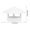 thumbnail image 3 of Capuchon de Cheminée Toit Capuchon d'Aération Conduit Housse de Cheminée Housse Imperméable de Cheminée Capuchon de Conduit de Cheminée Couvercle d'Aération de Foyer Capuchon de Cheminée Capuchon de Cheminée en Plastique, 3 of 9