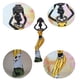 thumbnail image 3 of Juego de 7 pulgadas de figuras tribales africanas decorativas hechas de porcelana y cerámica, Amarillo, 3 of 9