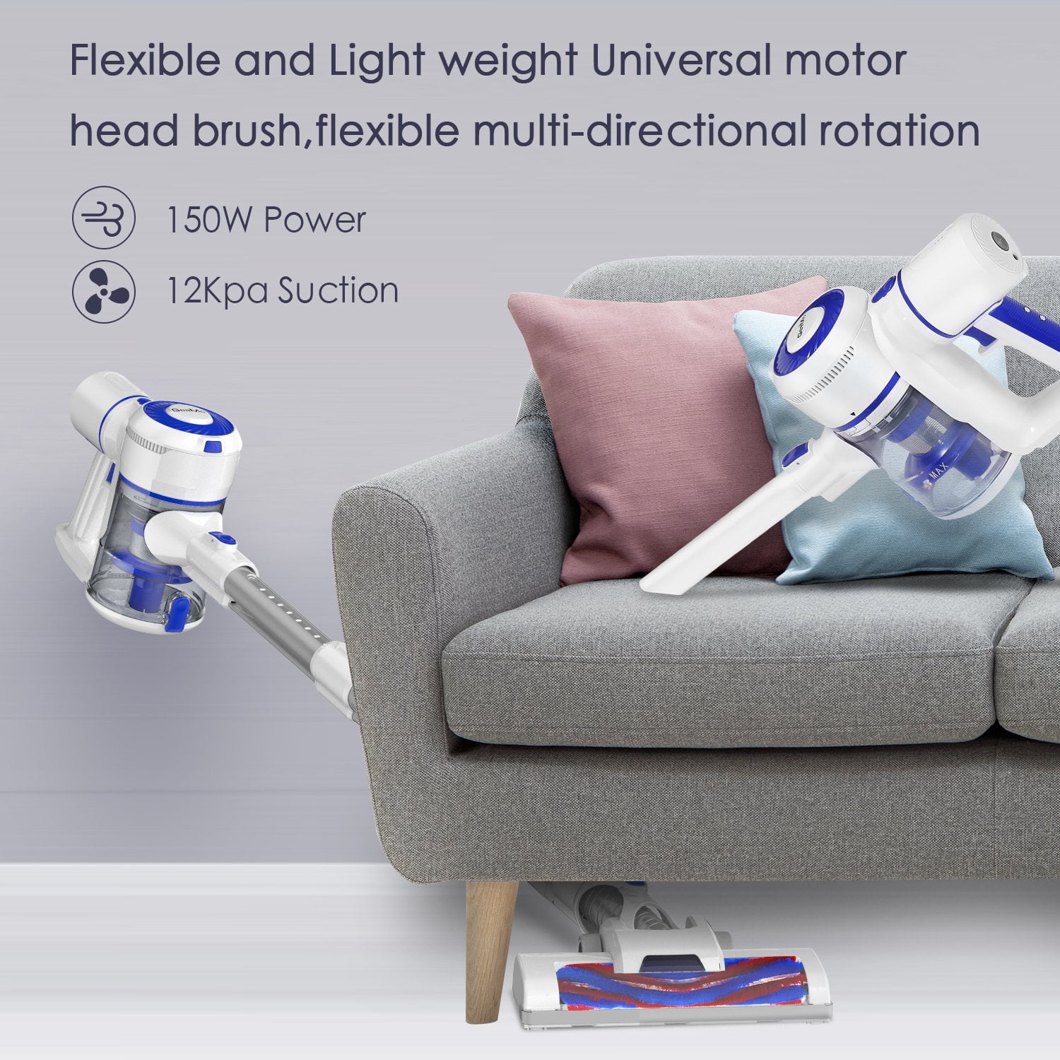 Buy GeeMo Stick Vacuum, 4-in-1 Cordless 