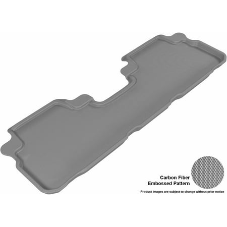 Highlander Hybrid 4wd - 3D MAXpider 2008-2013 Toyota Highlander Gas/Hybrid Second Row All Weather Floor Liner in Gray with Carbon Fiber Look