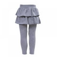 thumbnail image 3 of SYNPOS Little Girls Footless Leggings with Ruffle Tutu Skirt Pants 2-12 Years, 3 of 3