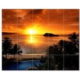 thumbnail image 1 of Sunset Photo Ceramic Tile Mural Kitchen Backsplash Bathroom Shower, 405915-S54, 1 of 3