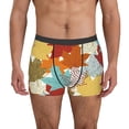 thumbnail image 2 of Goofa Fall Maple Leaves Printed Men's Boxer Briefs Underwear, Moisture-Wicking Underwear, Trunk,Soft and Breathable Cotton Underwear-Large, 2 of 9