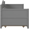 thumbnail image 5 of Gewnee Solid Wood Twin Size Daybed with Trundle for Kids Bedroom,Gray, 5 of 8