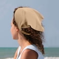 thumbnail image 1 of YAOBAMM Lady Head Wrap Vintage Triangle Head Scarf Elastic Band Solid Color Non slip Adjustable Hair Decoration, 1 of 7