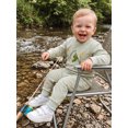 thumbnail image 5 of RUINIXCW Boy Fall Waffled Outfits Stripe Long Sleeve Sweatshirts Joggers Pants, 5 of 8
