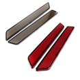 thumbnail image 2 of Smoked Saddlebag Guard Reflector For Harley Latch Covers 2014-2022 Touring Street Glide Road King, 2 of 5
