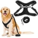 thumbnail image 4 of Arnés reflectante para perros con cuerda de tracción, de poliéster de alta resistencia, color negro, talla L, para paseos seguros, 4 of 8